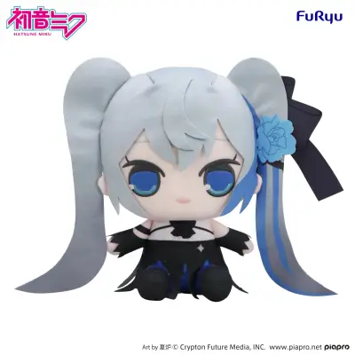 Peluche Hatsune Miku blue rose kyurumaru big